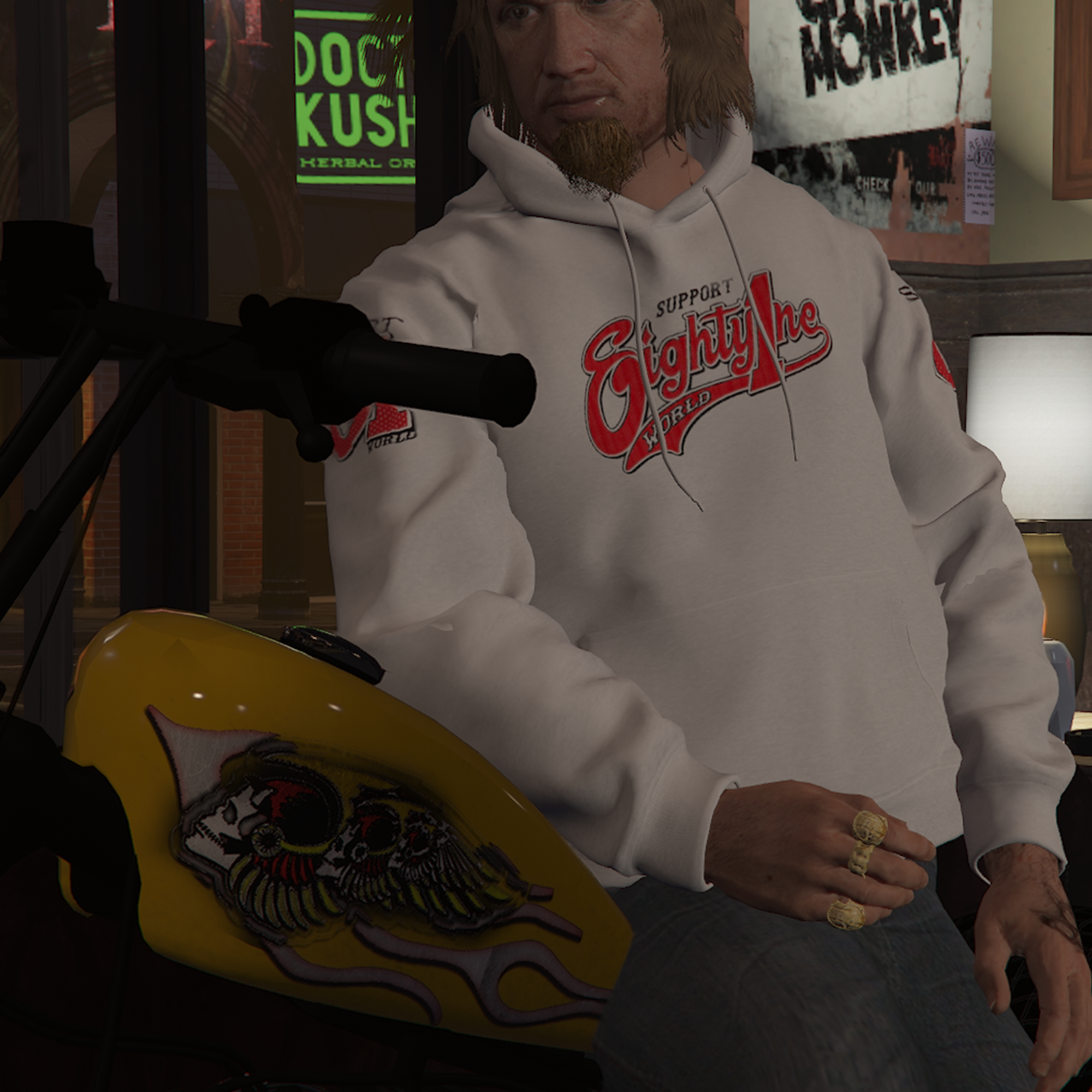 MENS SUPPORT HOODIE (BASEBALL PRINT)